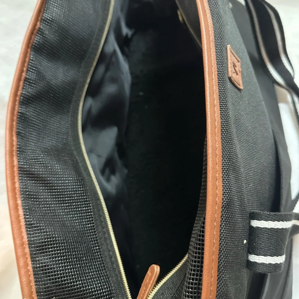 Black and Brown Animal Carrier